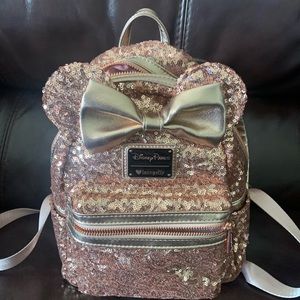 *Brand New w/ Tags* Disneyparks rose gold backpack